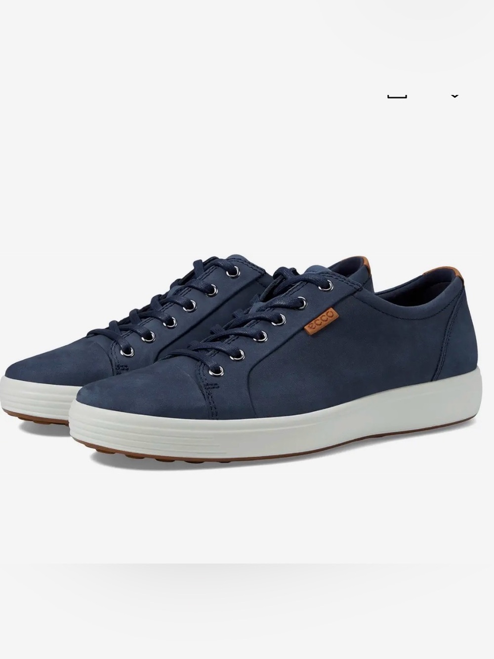 LIKE NEW: Men's Ecco Soft 7 Casual Leather Sneaker size 10-10.5 in Navy